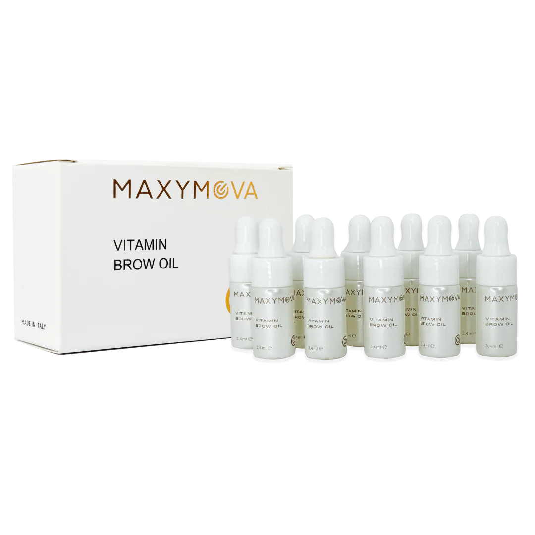 Aceite nutritivo vitamínico para cejas para un mejor teñido y tratamientos con henna Maxymova