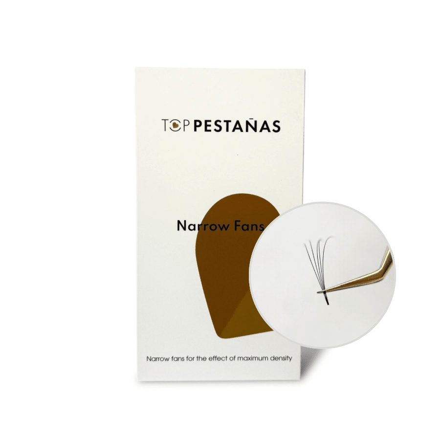 5D "Top Pestañas" Abanicos Narrow fans (premade fans) 1600 ananicos/ caja. - Top PestañasTop Pestañas