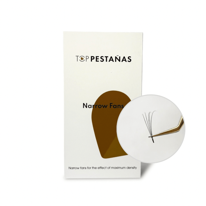 5D "Top Pestañas" Abanicos Narrow fans (premade fans) 1600 ananicos/ caja. - Top PestañasTop Pestañas