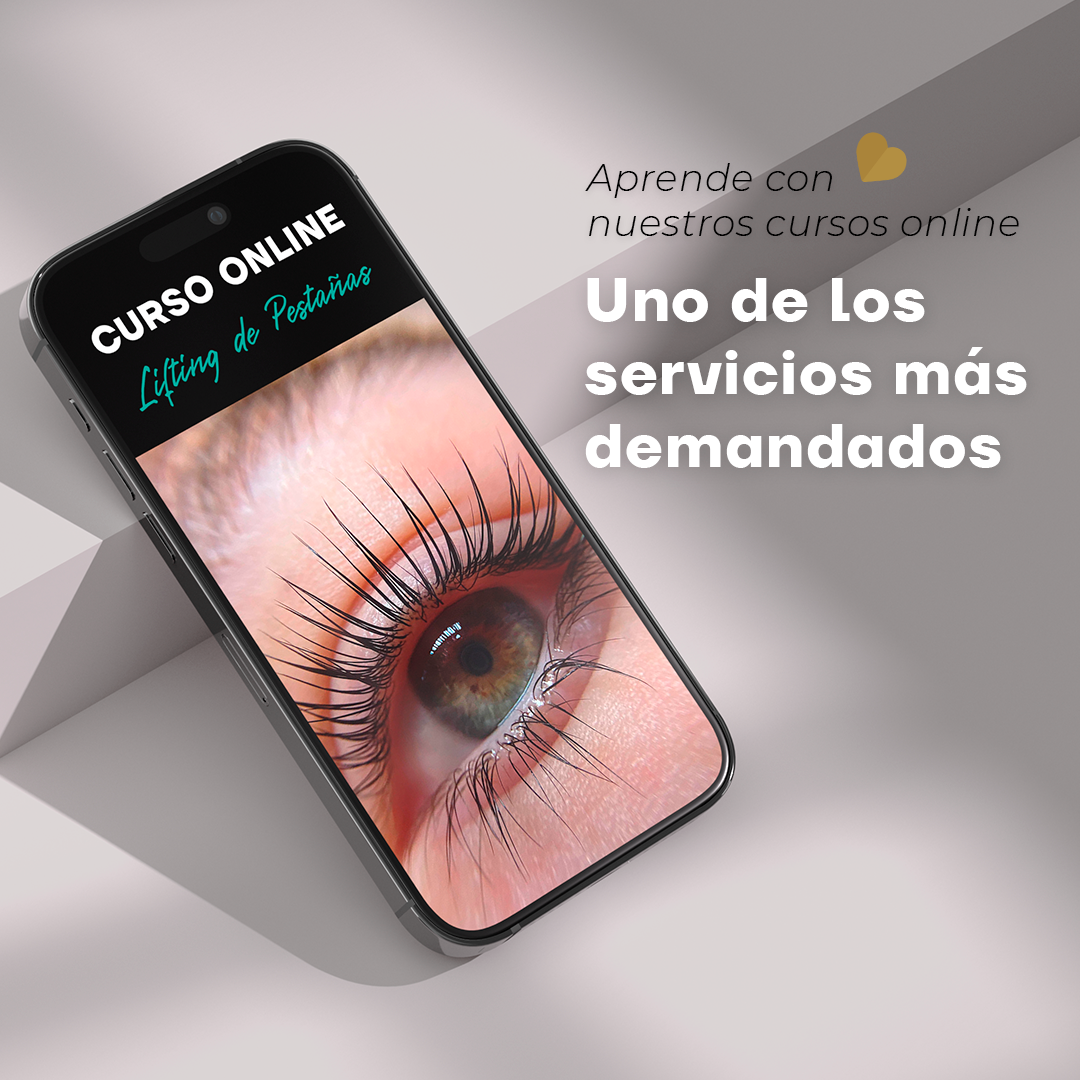 Curso online de lifting de pestañas, aprende con nuestros cursos online uno de los servicios más demandados.
