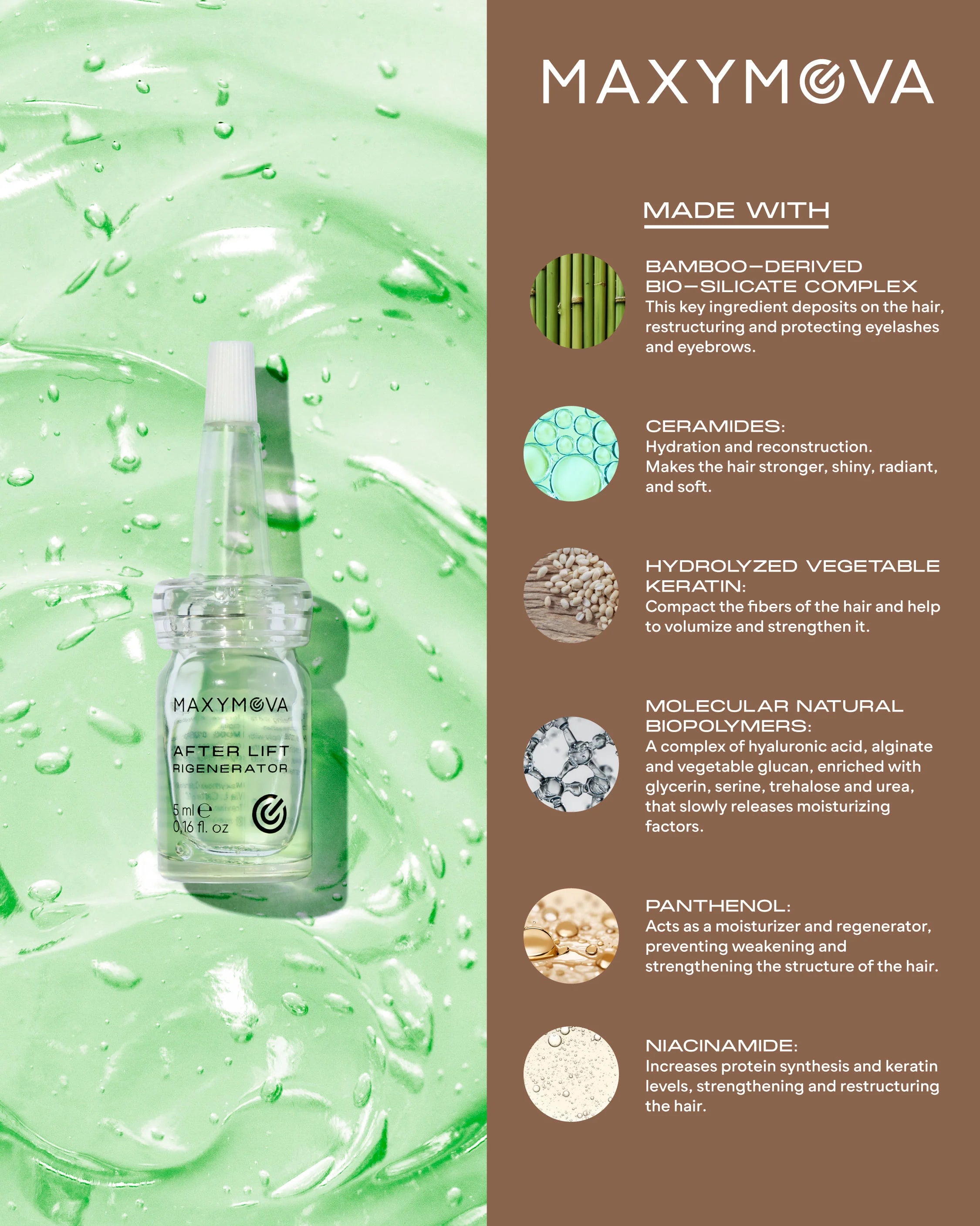 Set 1,5 ml* 10 pcs AFTER LIFT REGENERATOR - LASH SERUM WITH BAMBOO BIOSILICATES