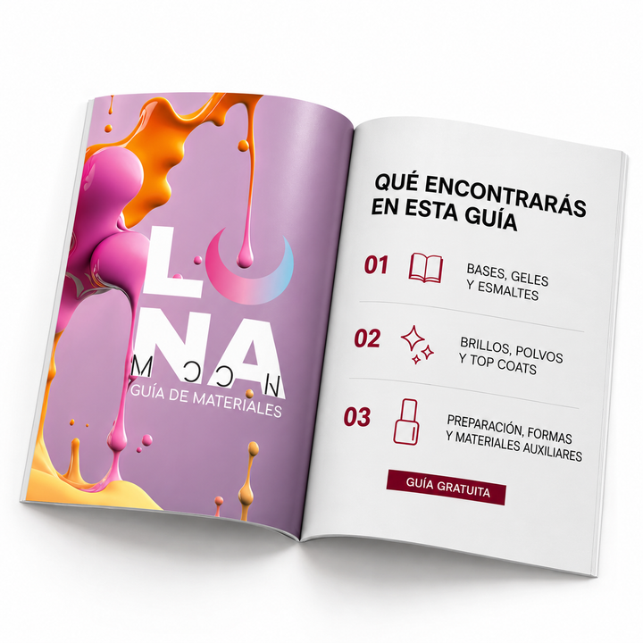 "LUNAmoon book" Guía de materiales manicura / pedicura