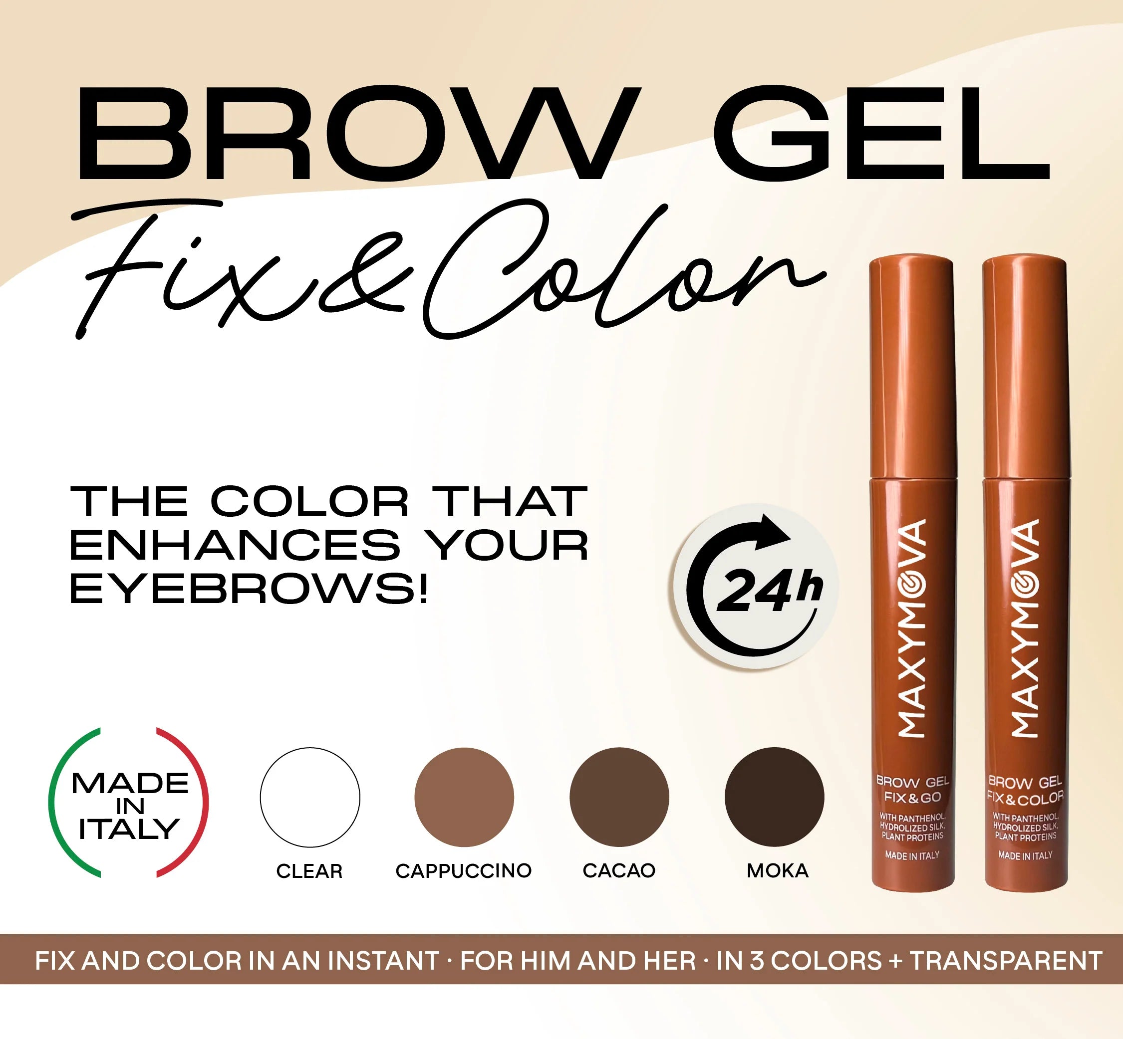 Expositor de Gel para Cejas MAXYMOVA – 9 Ranuras más Probador, Organizador