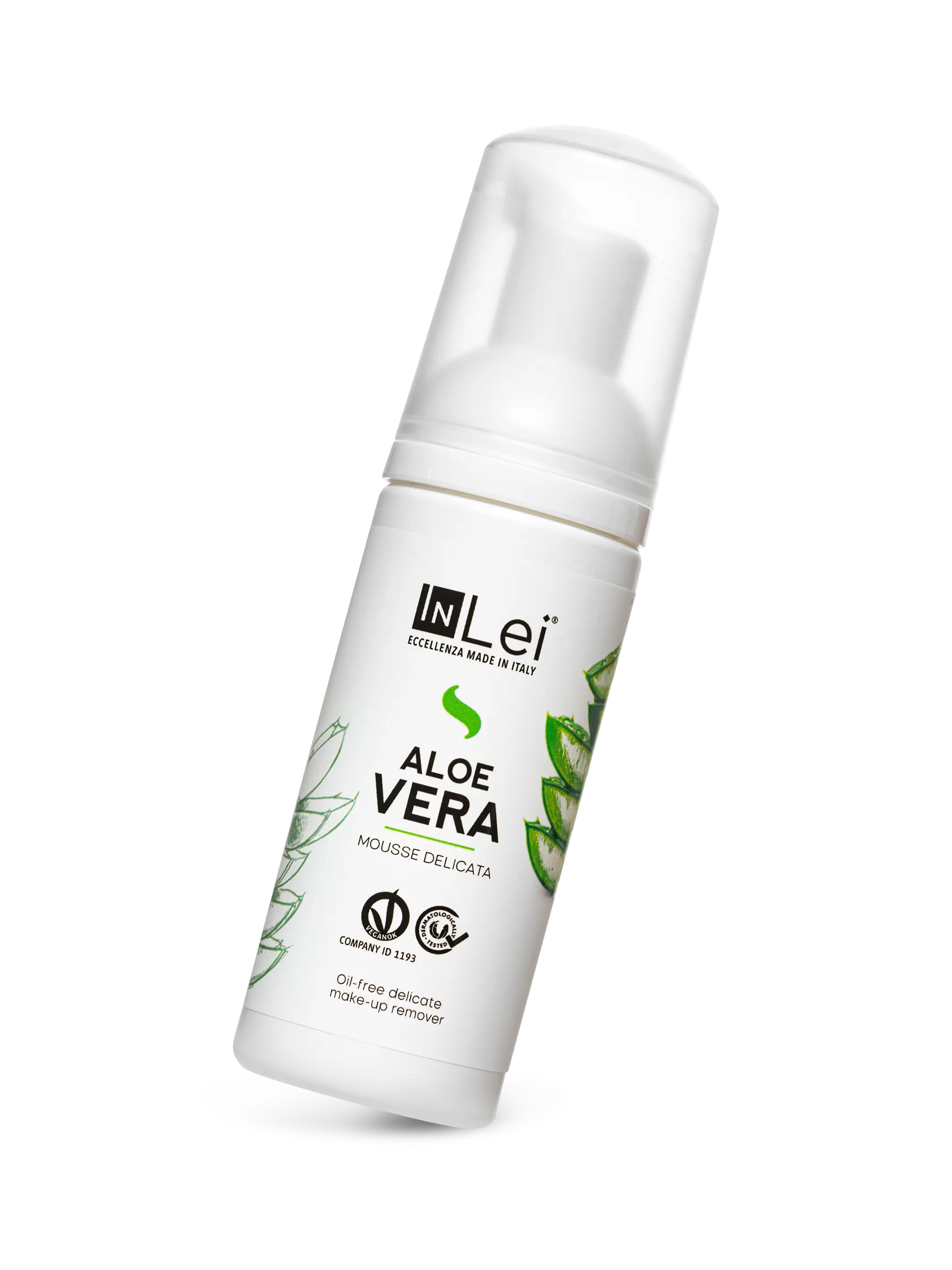 MOUSSE DE ALOE VERA desmaquillante suave para pestañas, cejas y rostro 50ml
