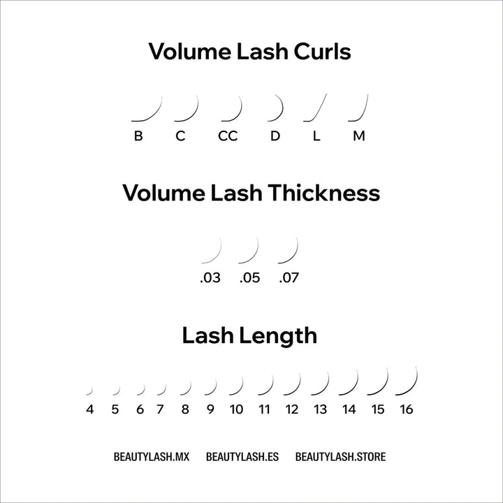 14D Abanicos premontados Beauty lash