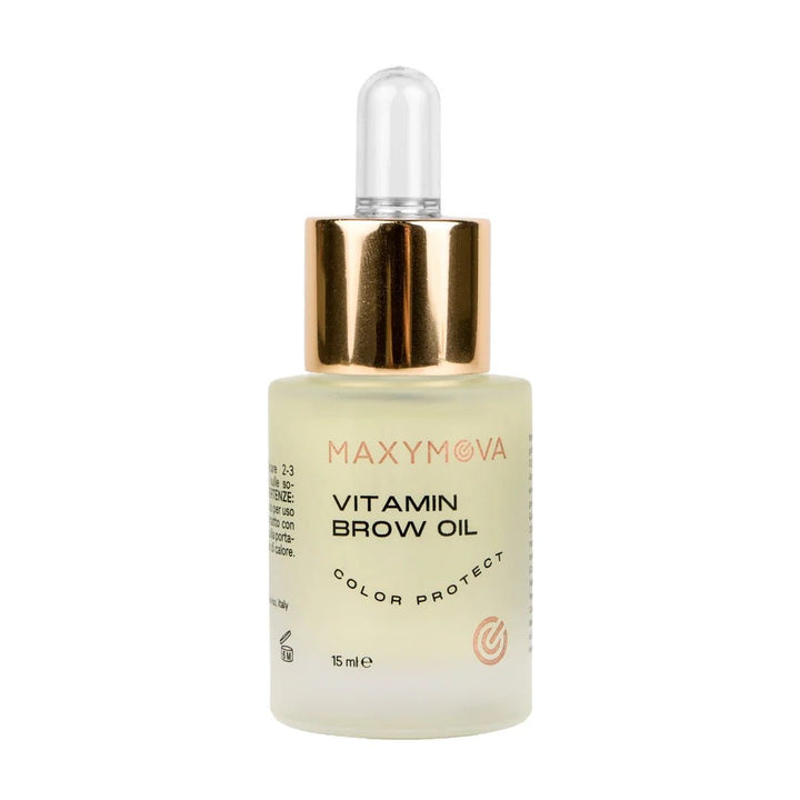 Aceite vitamínico para cejas, aceite de tratamiento nutritivo y protector del color 15ml Maxymova - Top PestañasMaxymova
