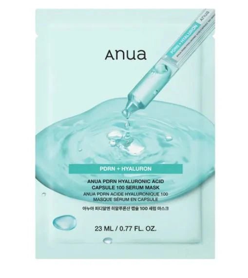 ANUA PDRN Hyaluronic Acid Capsule 100 — mascarilla sérum, 23 ml - Top PestañasKorean Beauty