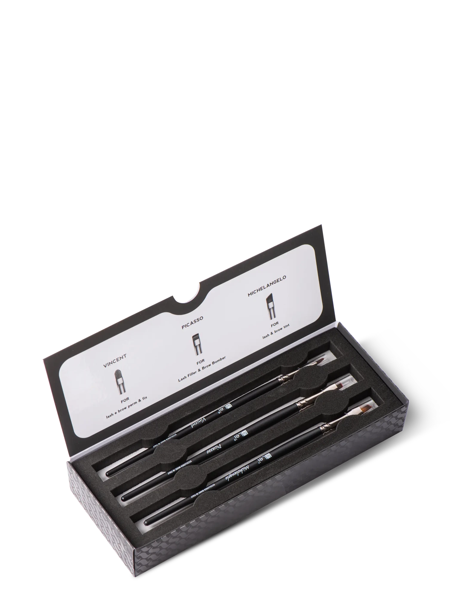 ART COLLECTION kit de cepillos profesionales para pestañas y cejas - Top PestañasInLei