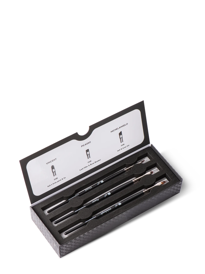 ART COLLECTION kit de cepillos profesionales para pestañas y cejas - Top PestañasInLei
