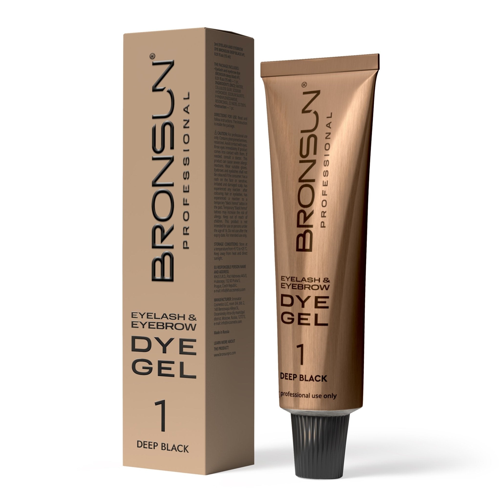 BRONSUN GEL DYE (Nueva Fórmula) - cejas/pestañas. - Top PestañasBronsun