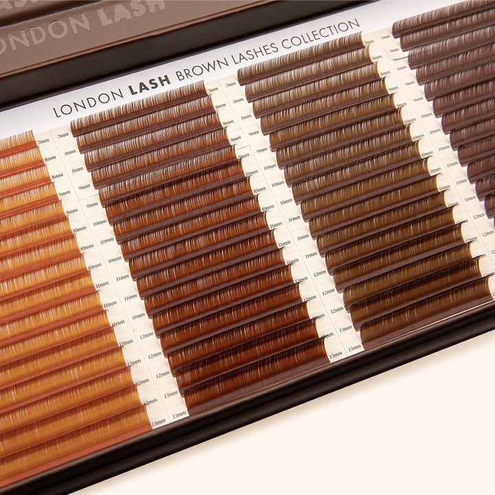 Colección de Pestañas Clásicas Marrones 0.15 - Top PestañasLondon Lash Pro