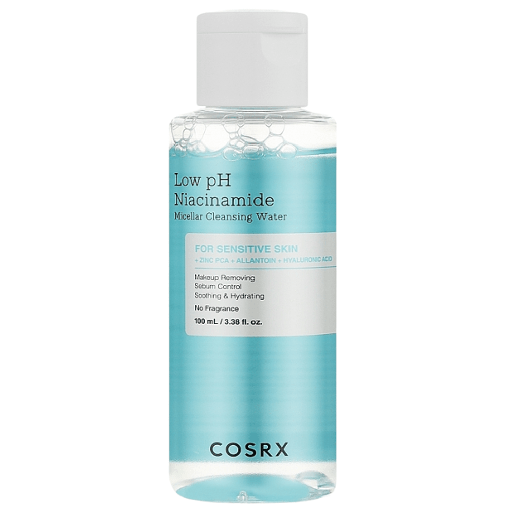 COSRX Low pH Niacinamide Micellar Cleansing Water — agua micelar, 100 ml - Top PestañasKorean Beauty