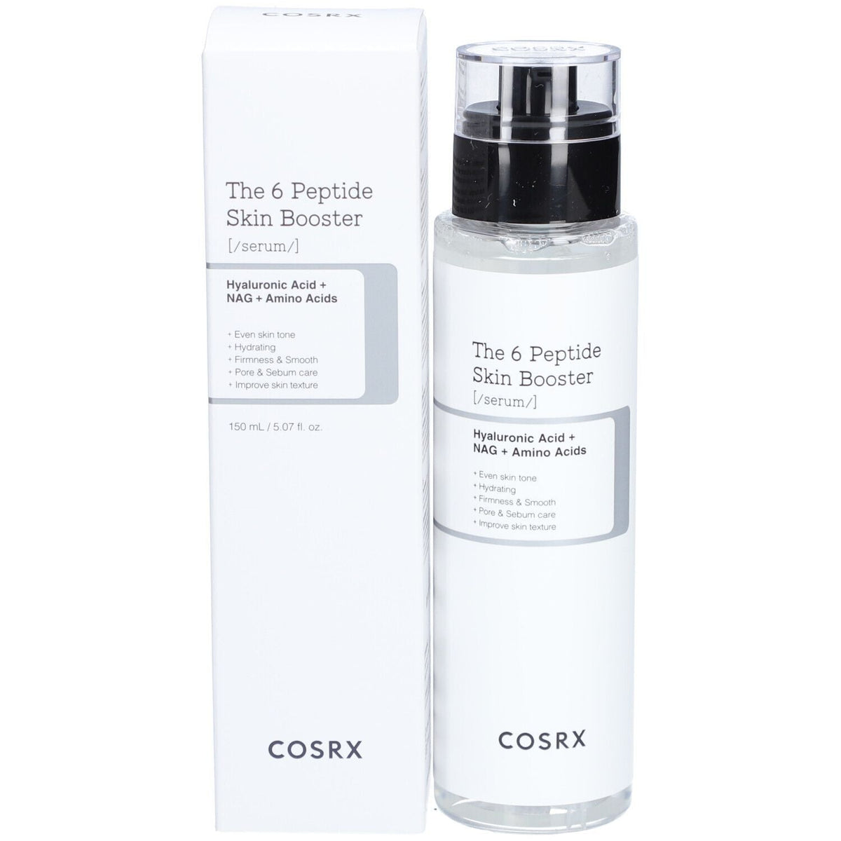 COSRX The 6 Peptide Skin Booster Serum — sérum potenciador, 150 ml - Top PestañasKorean Beauty