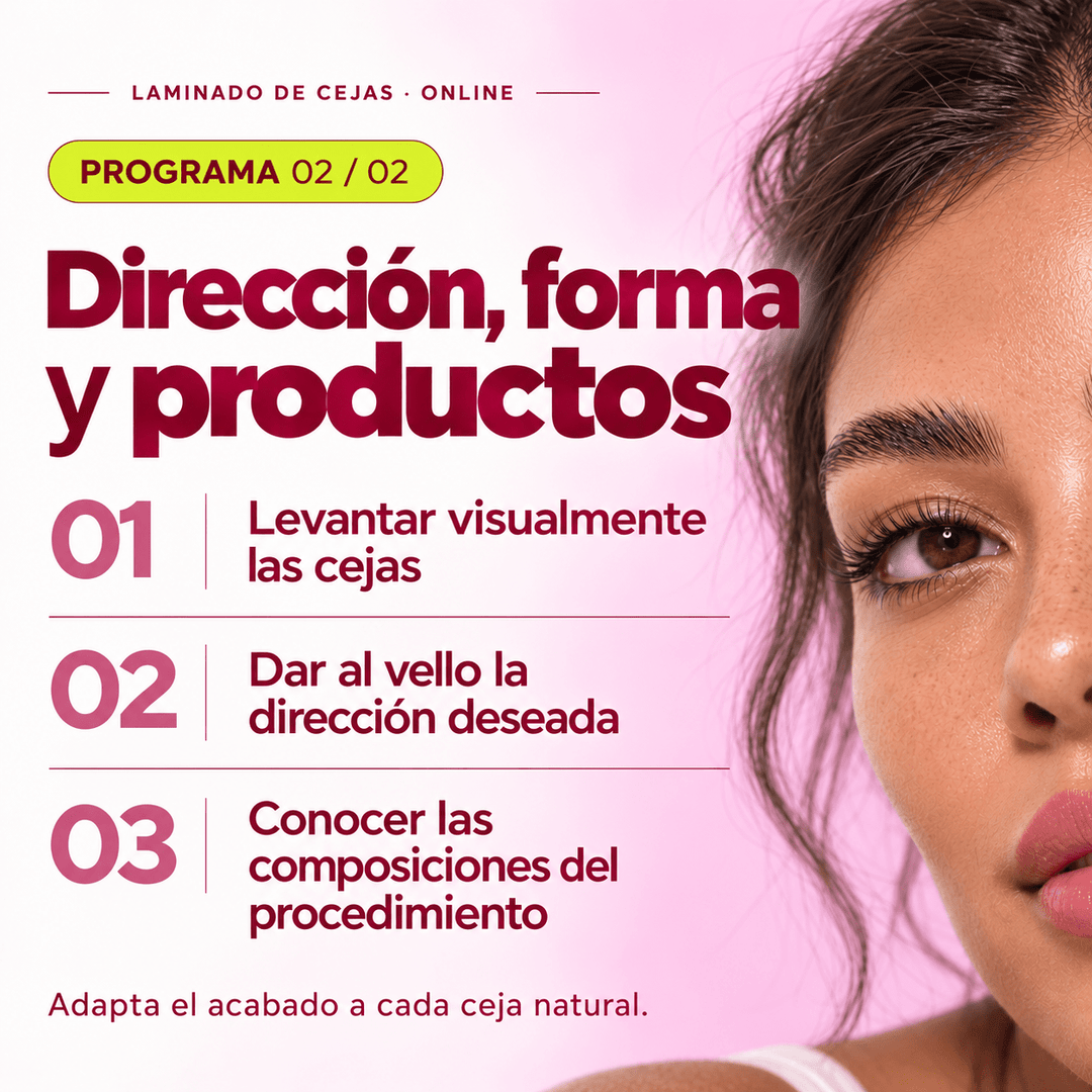 Curso Online “Laminado de cejas" (35% dto en 1 compra de productos, al inscribirse) - Top PestañasTop Pestañas