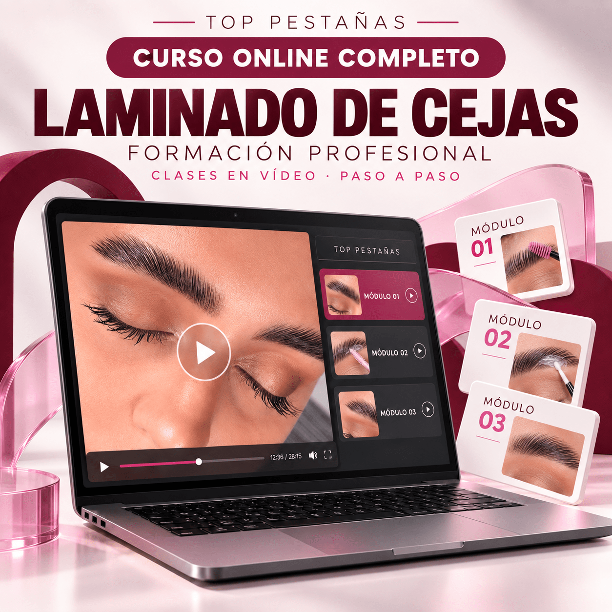 Curso Online “Laminado de cejas" (35% dto en 1 compra de productos, al inscribirse) - Top PestañasTop Pestañas