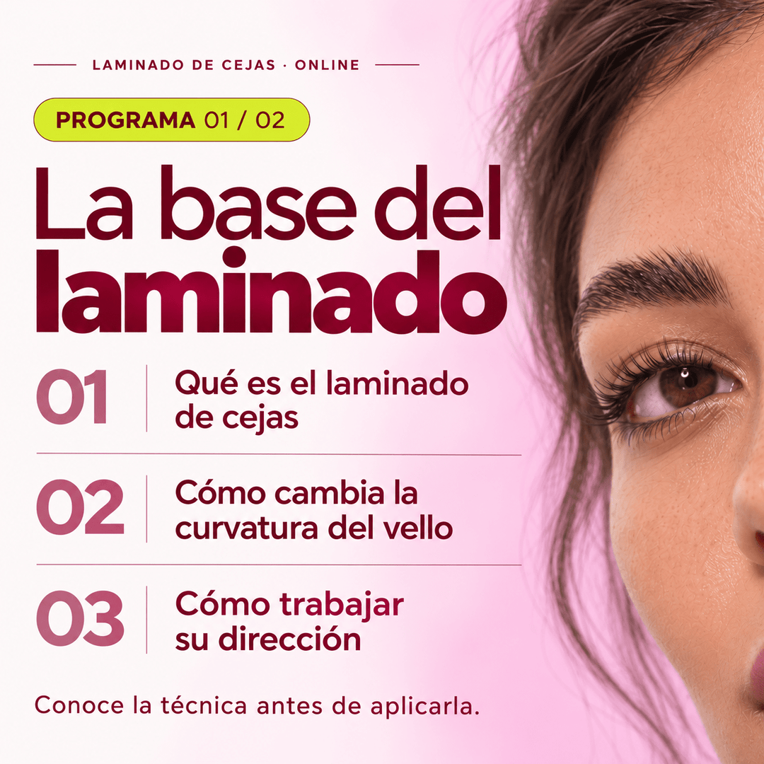 Curso Online “Laminado de cejas" (35% dto en 1 compra de productos, al inscribirse) - Top PestañasTop Pestañas