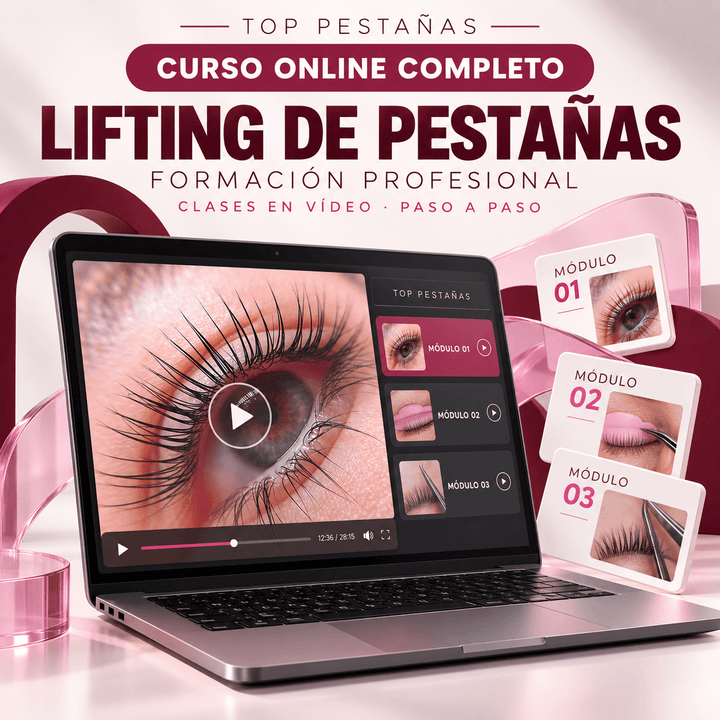 Curso Online “Lifting de pestañas” (35% dto en 1 compra de productos, al inscribirse) - Top PestañasTop Pestañas