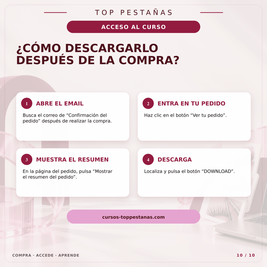 Curso Online “Lifting de pestañas” (35% dto en 1 compra de productos, al inscribirse) - Top PestañasTop Pestañas