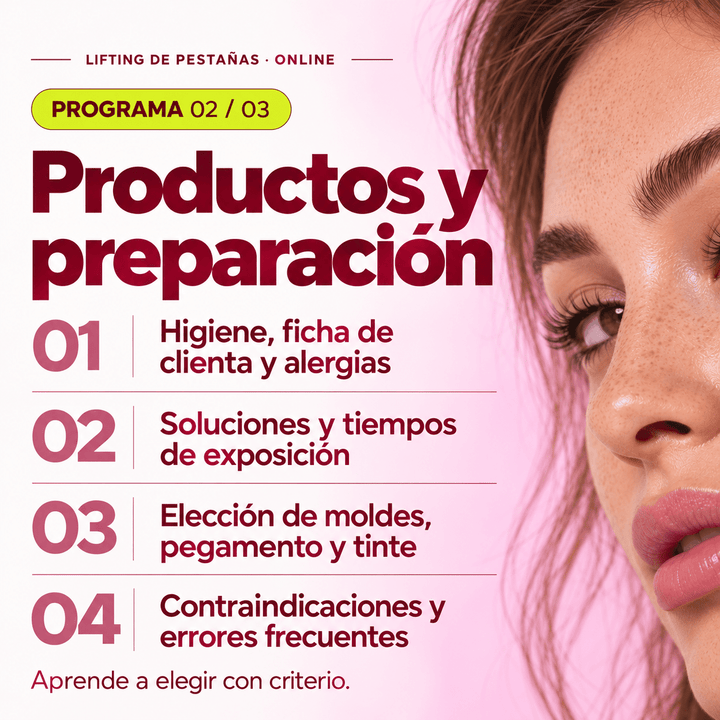 Curso Online “Lifting de pestañas” (35% dto en 1 compra de productos, al inscribirse) - Top PestañasTop Pestañas