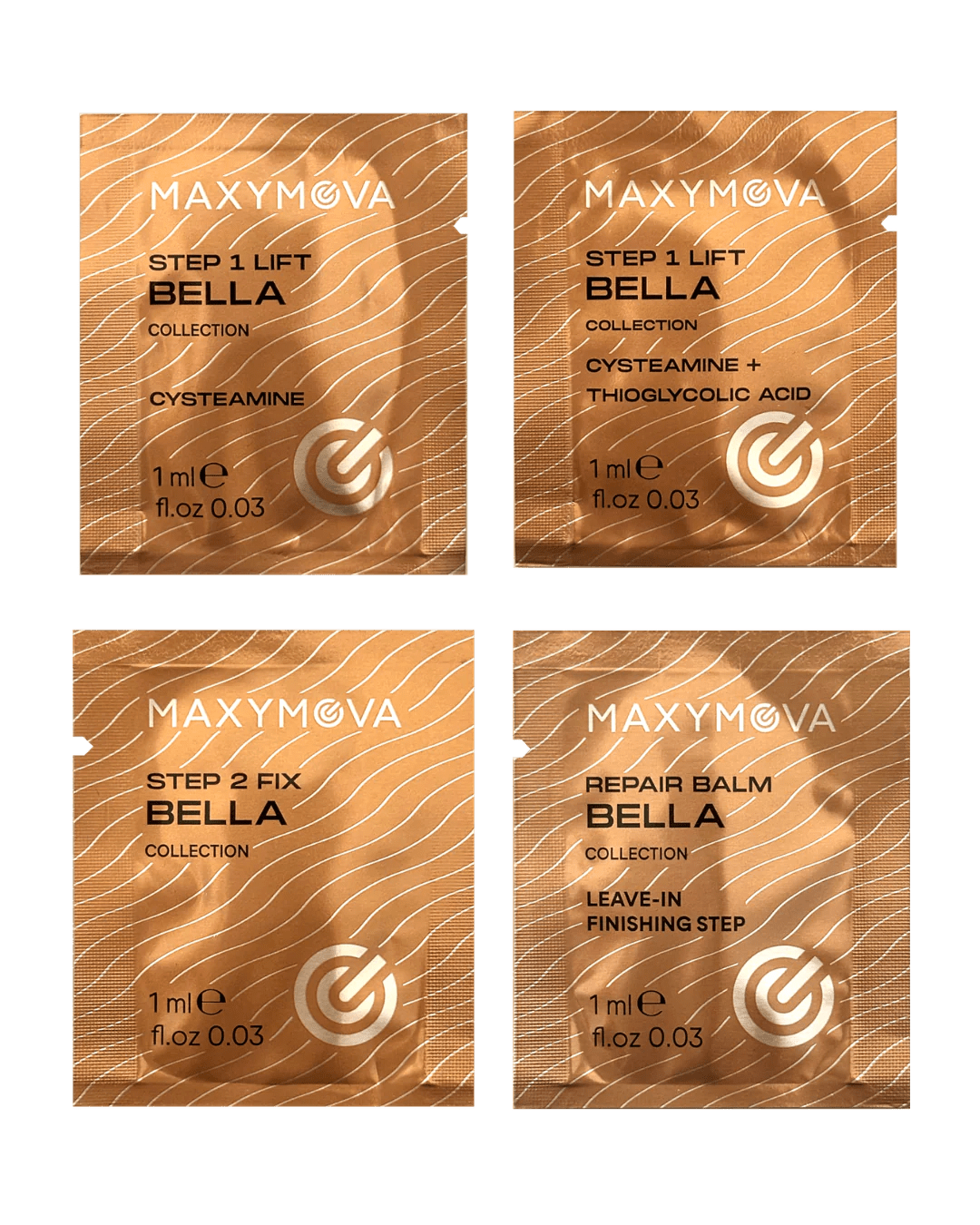 DISCOVERY KIT Bella Collection Korean system Maxymova 4 x 1 ml - Top PestañasMaxymova