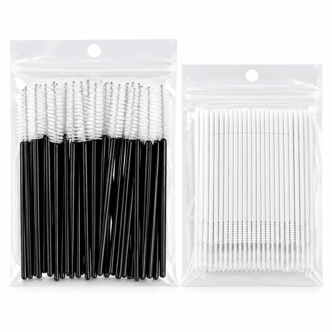 Dúo de consumibles — cepillos y microbrush - Top PestañasAccesorios
