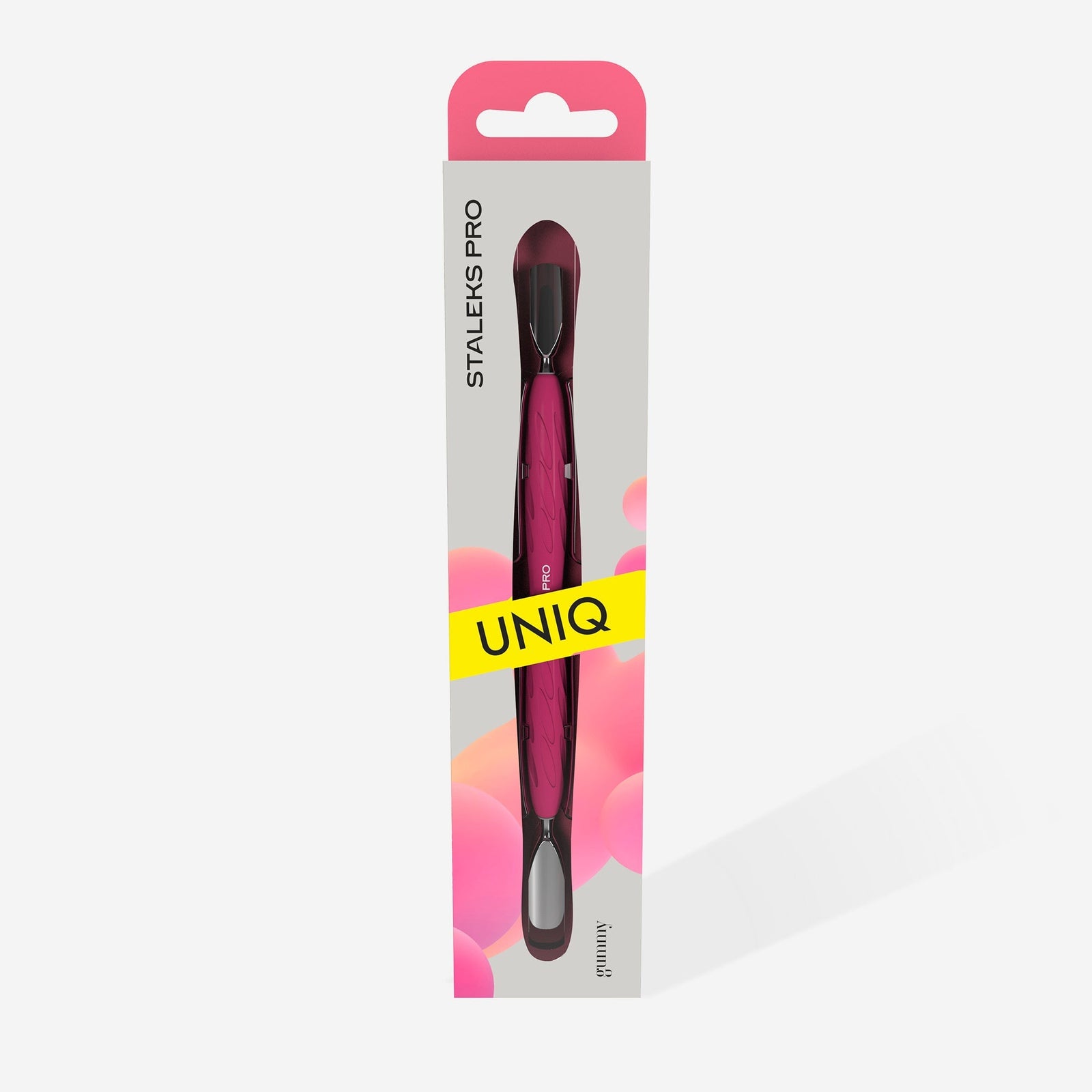 Empujador Para Manicura Con Mango De Silicona "Gummy" UNIQ 10 TYPE 1 - Top PestañasStaleks