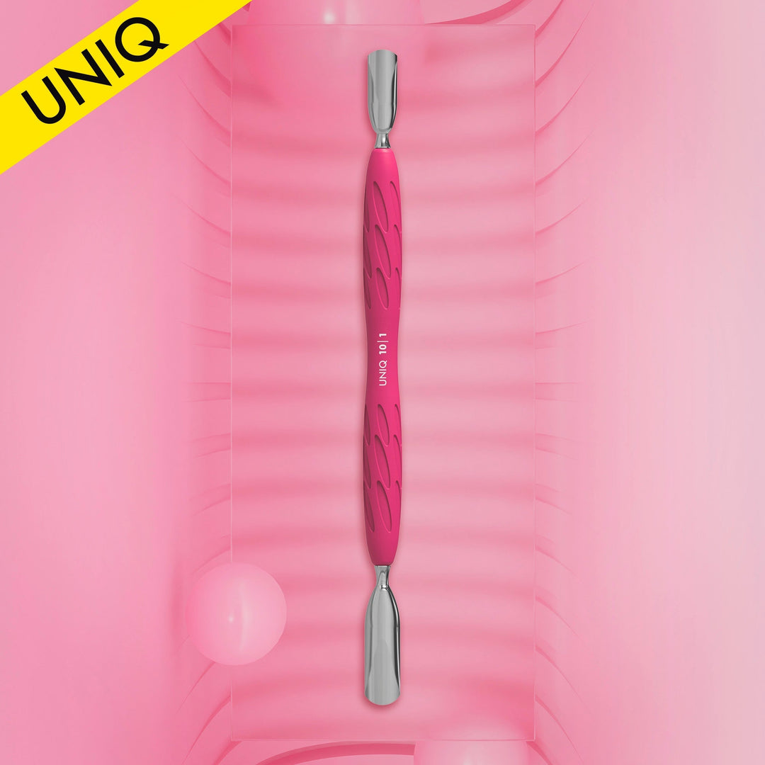 Empujador Para Manicura Con Mango De Silicona "Gummy" UNIQ 10 TYPE 1 - Top PestañasStaleks
