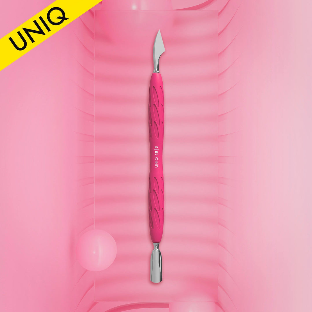 Empujador Para Manicura Con Mango De Silicona "Gummy" UNIQ 10 TYPE 3 - Top PestañasStaleks