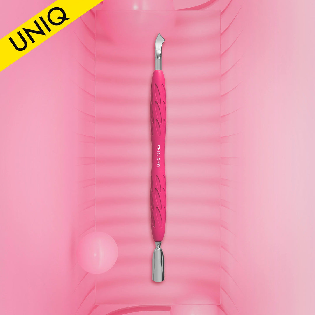 Empujador Para Manicura Con Mango De Silicona "Gummy" UNIQ 10 TYPE 4.2 - Top PestañasStaleks