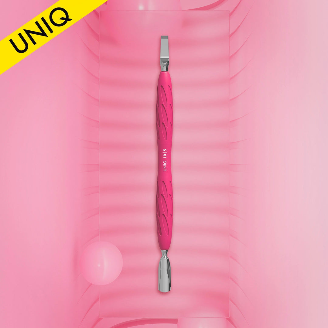 Empujador Para Manicura Con Mango De Silicona "Gummy" UNIQ 10 TYPE 5 - Top PestañasStaleks