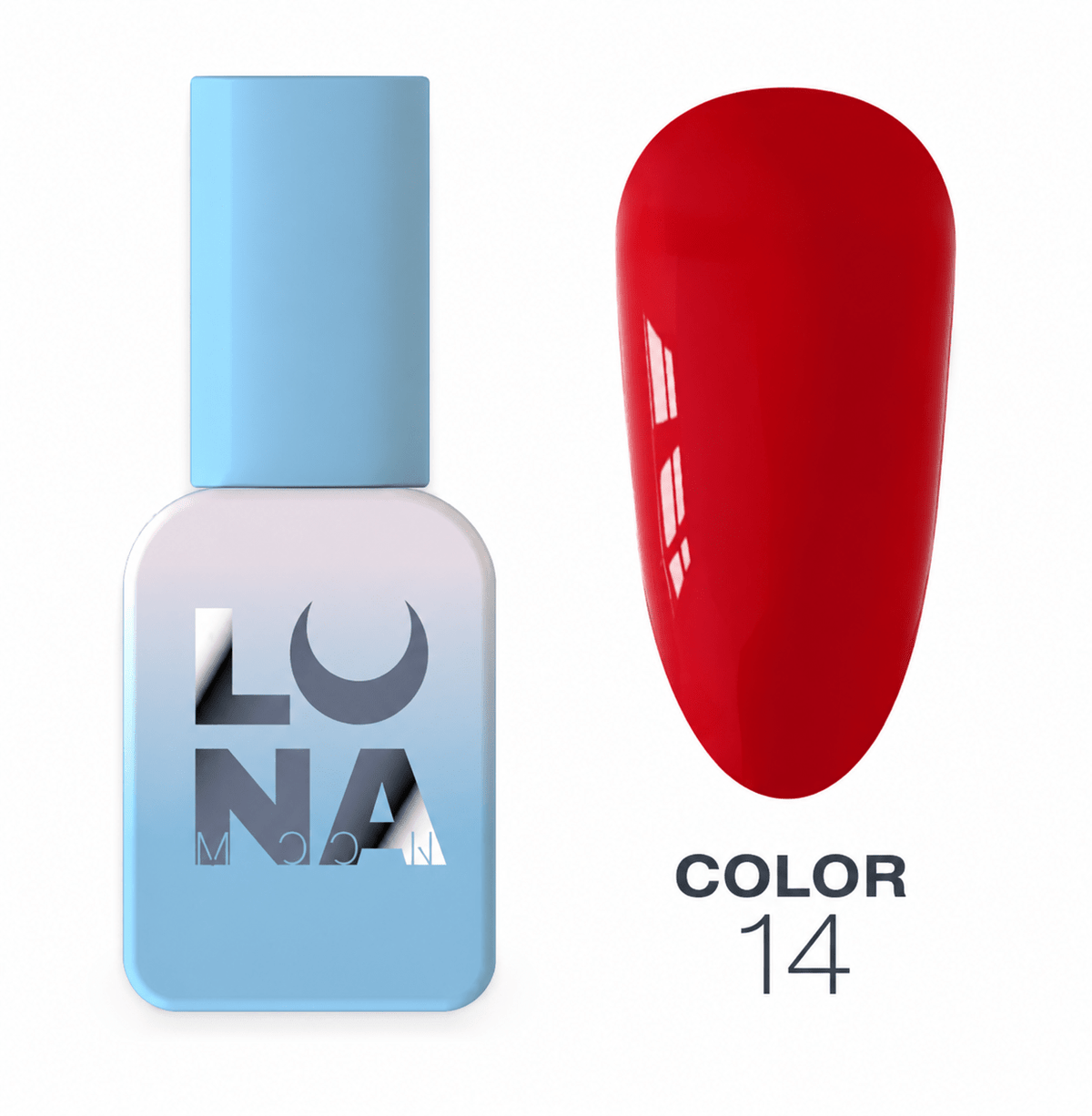 Esmalte semipermanente LUNAmoon 14, 8 ml - Top PestañasLUNAmoon