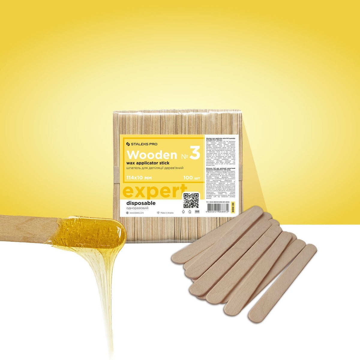 Espátula (palitos) De Madera Para Depilación (Espátula) 114x10 Mm (100 Pcs) - Top PestañasTop Pestañas