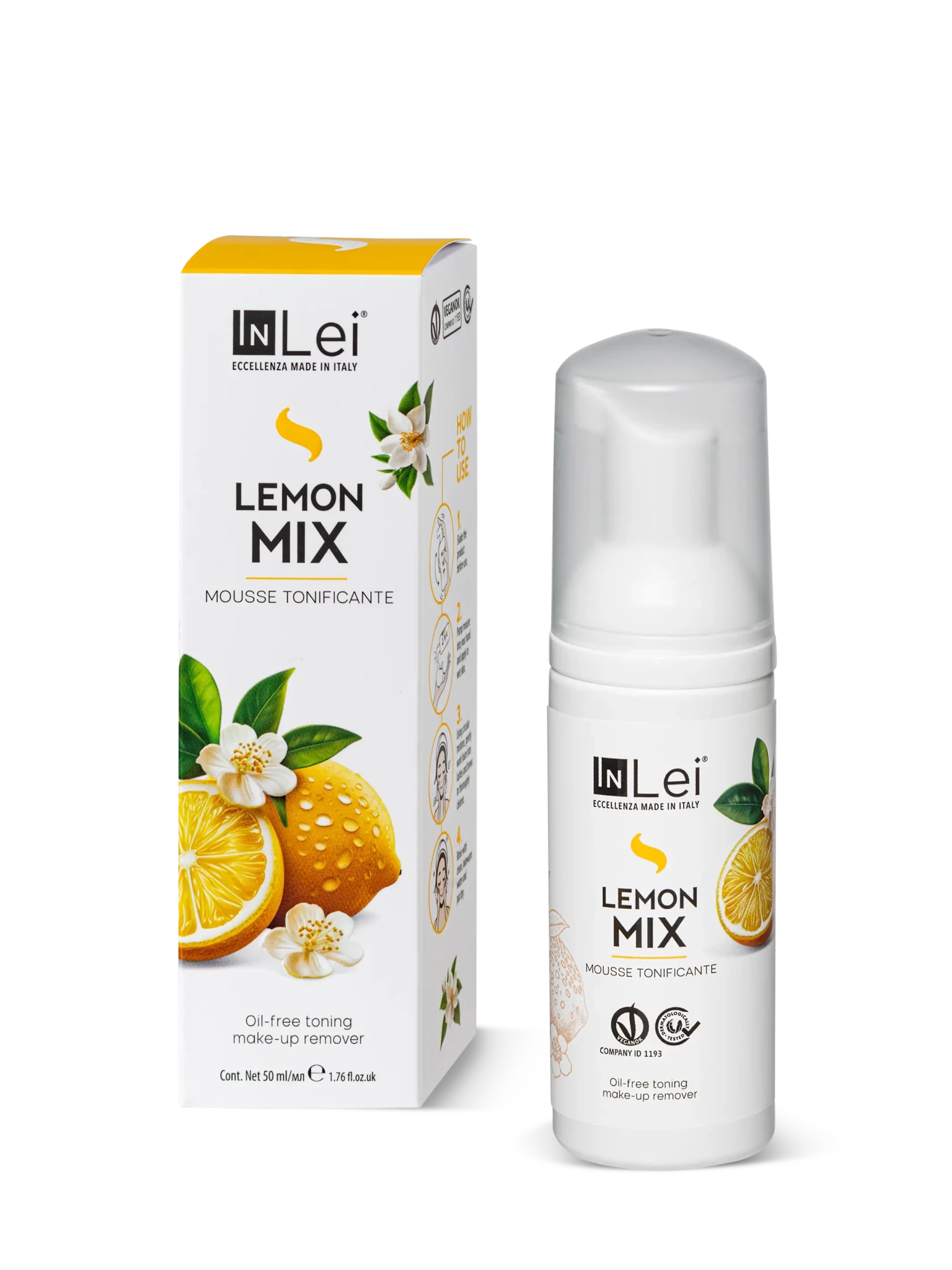 Espuma Desmaquillante "Lemon Max", Inlei - Top PestañasInLei
