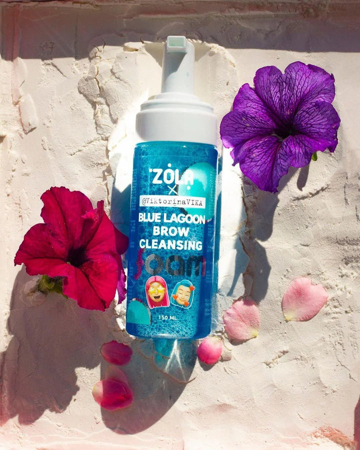 Espuma limpiadora Blue Lagoon para cejas Zola 150ml - Top Pestañaszola