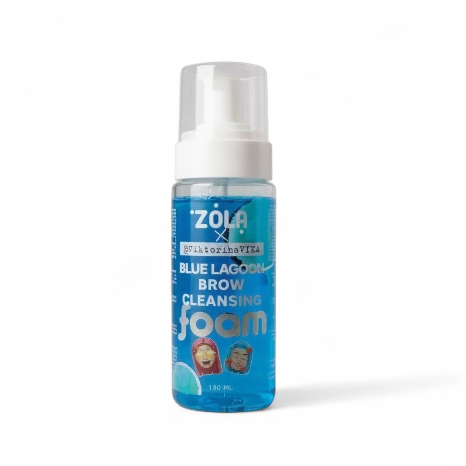 Espuma limpiadora Blue Lagoon para cejas Zola 150ml - Top Pestañaszola