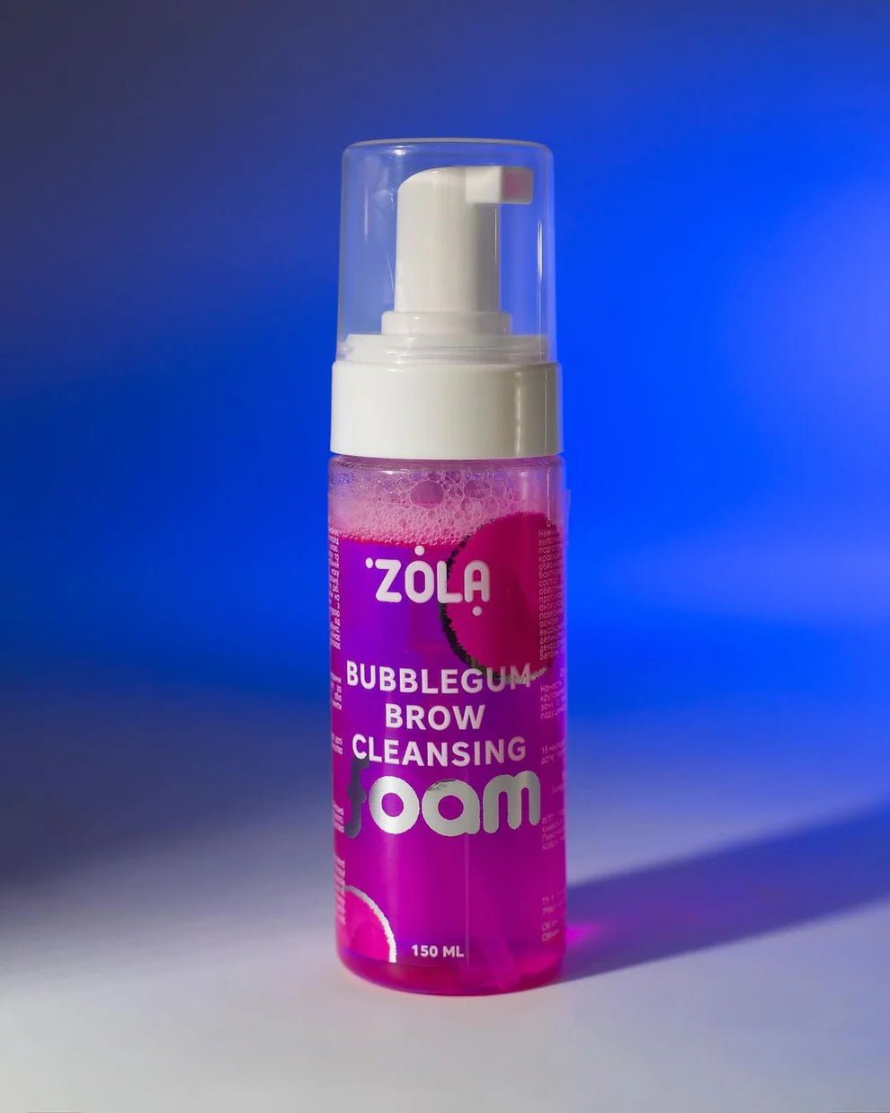 Espuma limpiadora bubblegum foam para cejas Zola 150ml - Top Pestañaszola