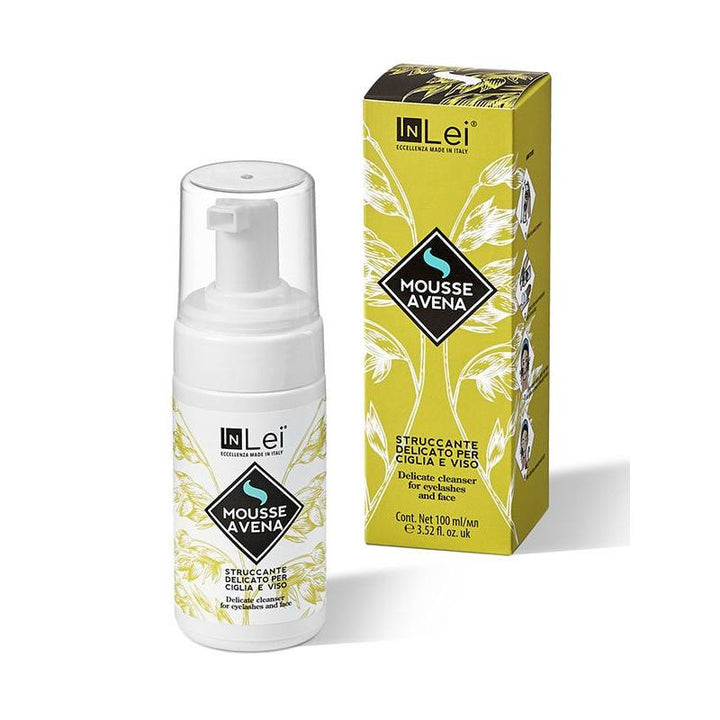 Espuma limpiadora "Inlei Mousse Avena" TAMAÑO GRANDE 100ml - Top PestañasInLei