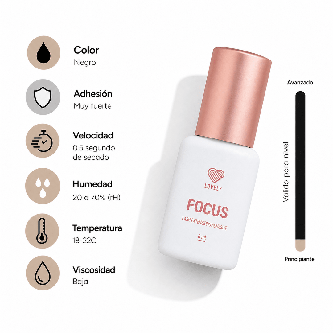 "Focus" Lovely 0,5 seg 20 - 70% humedad - Top PestañasLovely