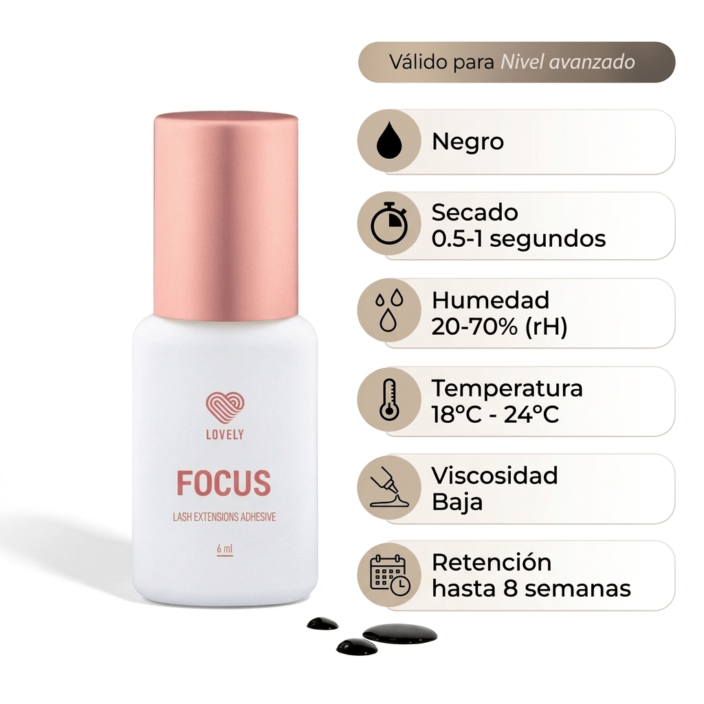 "Focus" Lovely 0,5 seg 20 - 70% humedad - Top PestañasLovely