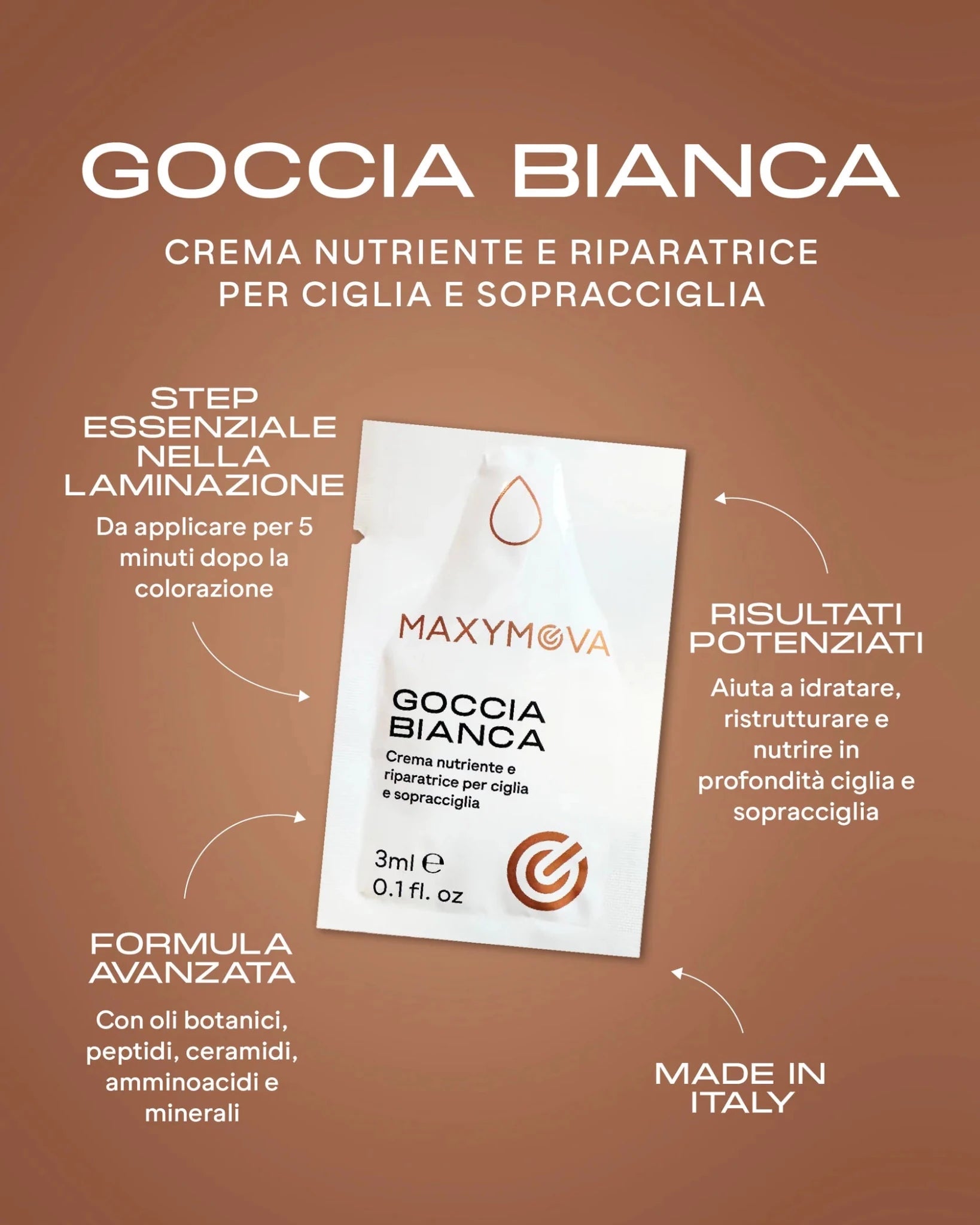 Goccia Bianca 3ml - Crema nutriente y reparadora Maxymova - Top PestañasMaxymova