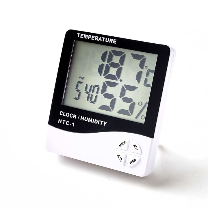 Higrómetro electrónico 3 en 1 (mide la humedad, temperatura y tiempo) (batería no incluida) - Top PestañasTop Pestañas