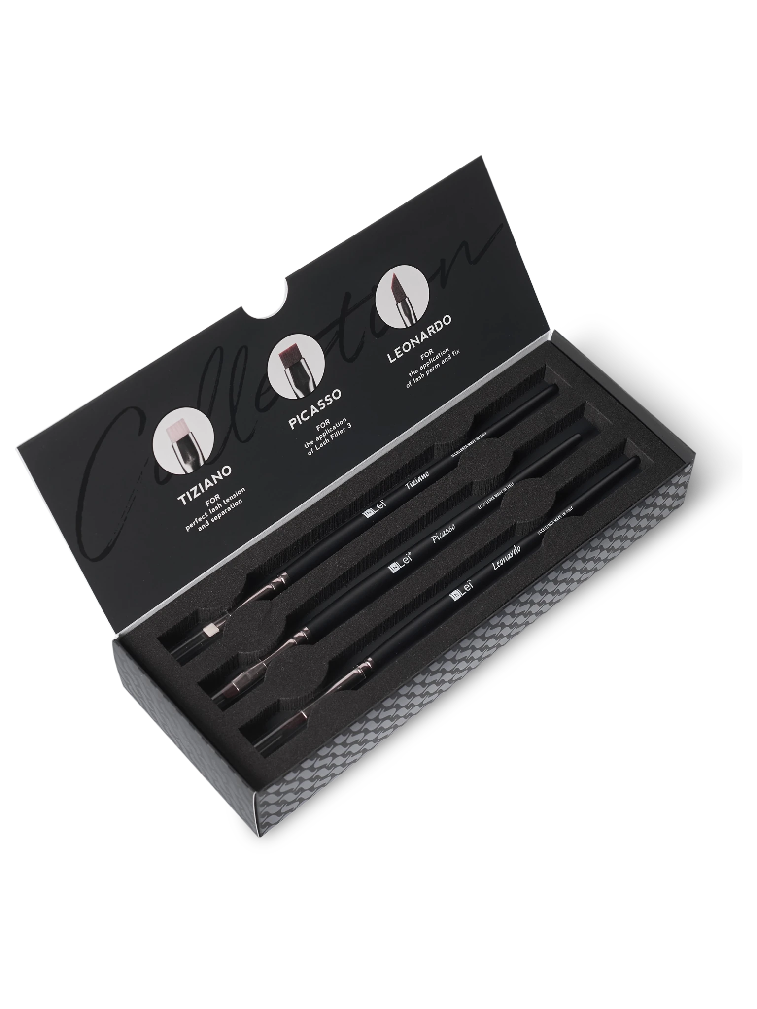 InLei LASH COLLECTION – Kit de 3 Cepillos Profesionales para Pestañas - Top PestañasInLei