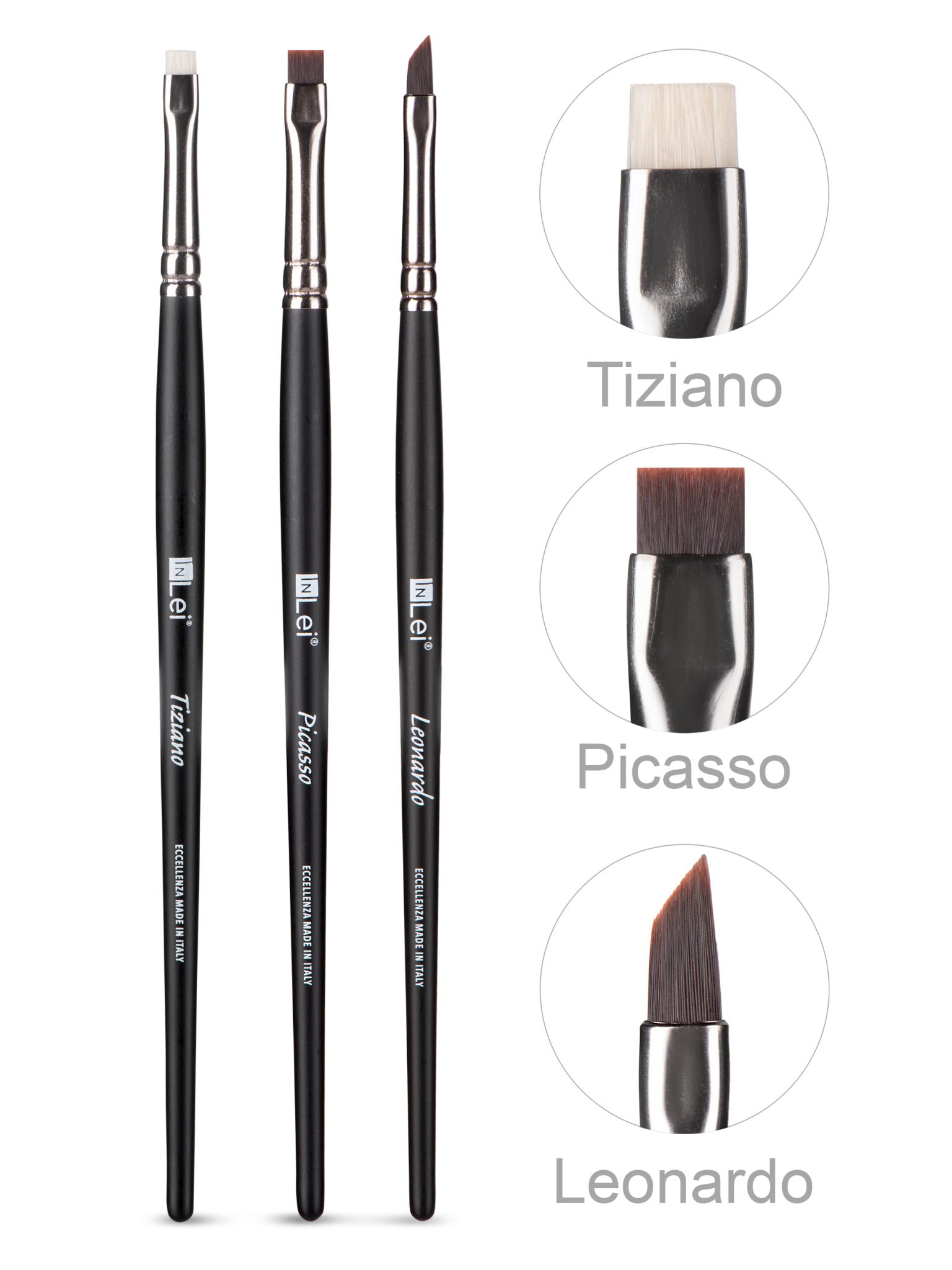 InLei LASH COLLECTION – Kit de 3 Cepillos Profesionales para Pestañas - Top PestañasInLei