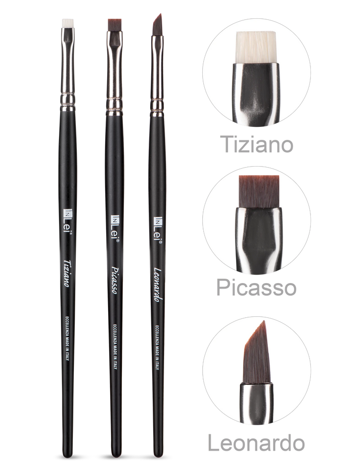 InLei LASH COLLECTION – Kit de 3 Cepillos Profesionales para Pestañas - Top PestañasInLei