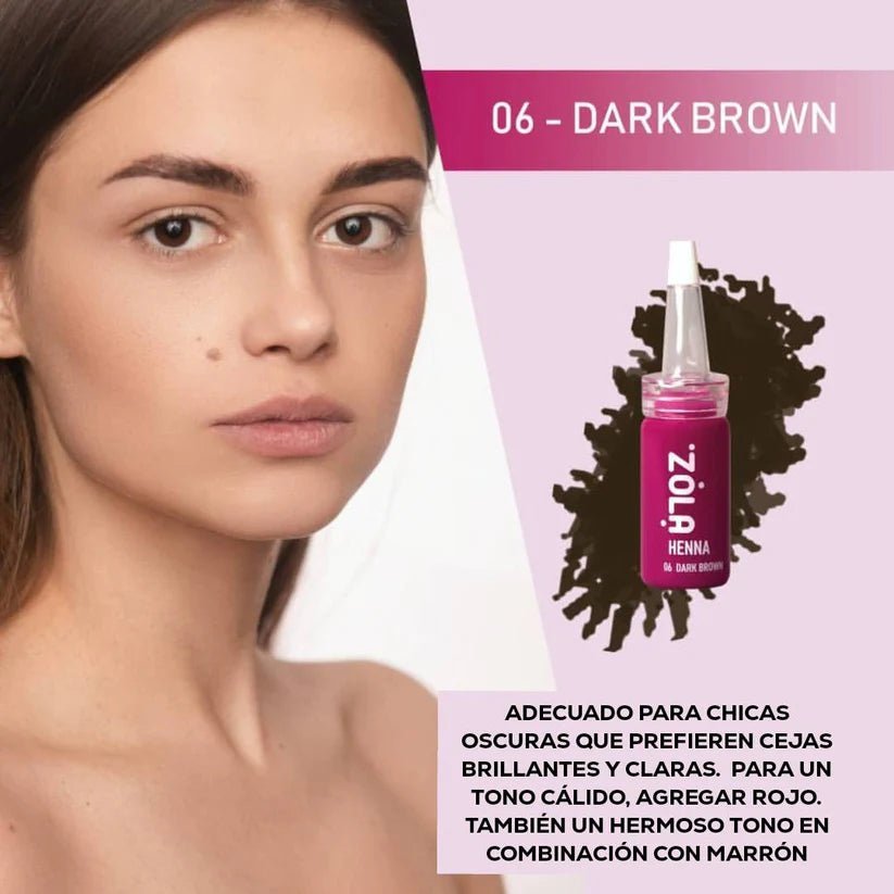 KIT de henna Zola (6 cajas de henna de 10g) - Top Pestañaszola