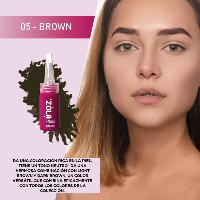 KIT de henna Zola (6 cajas de henna de 10g) - Top Pestañaszola