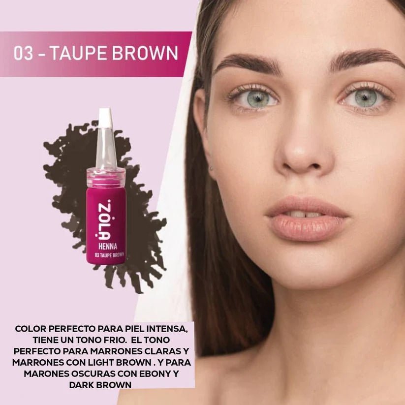 KIT de henna Zola (6 cajas de henna de 10g) - Top Pestañaszola