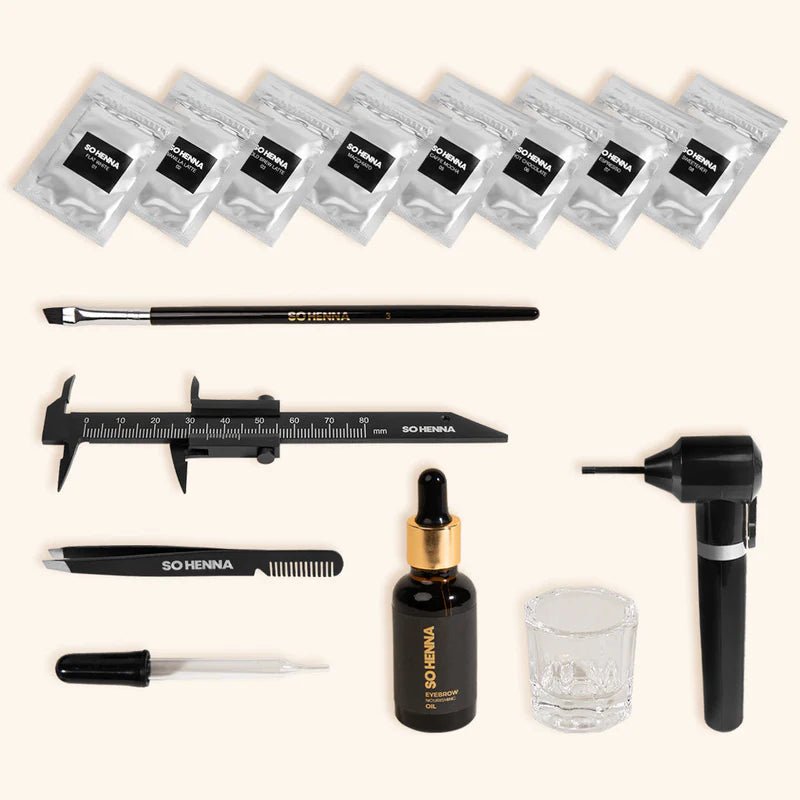 Kit de Inicio para Cejas - SO HENNA London lash - Top PestañasLondon Lash Pro