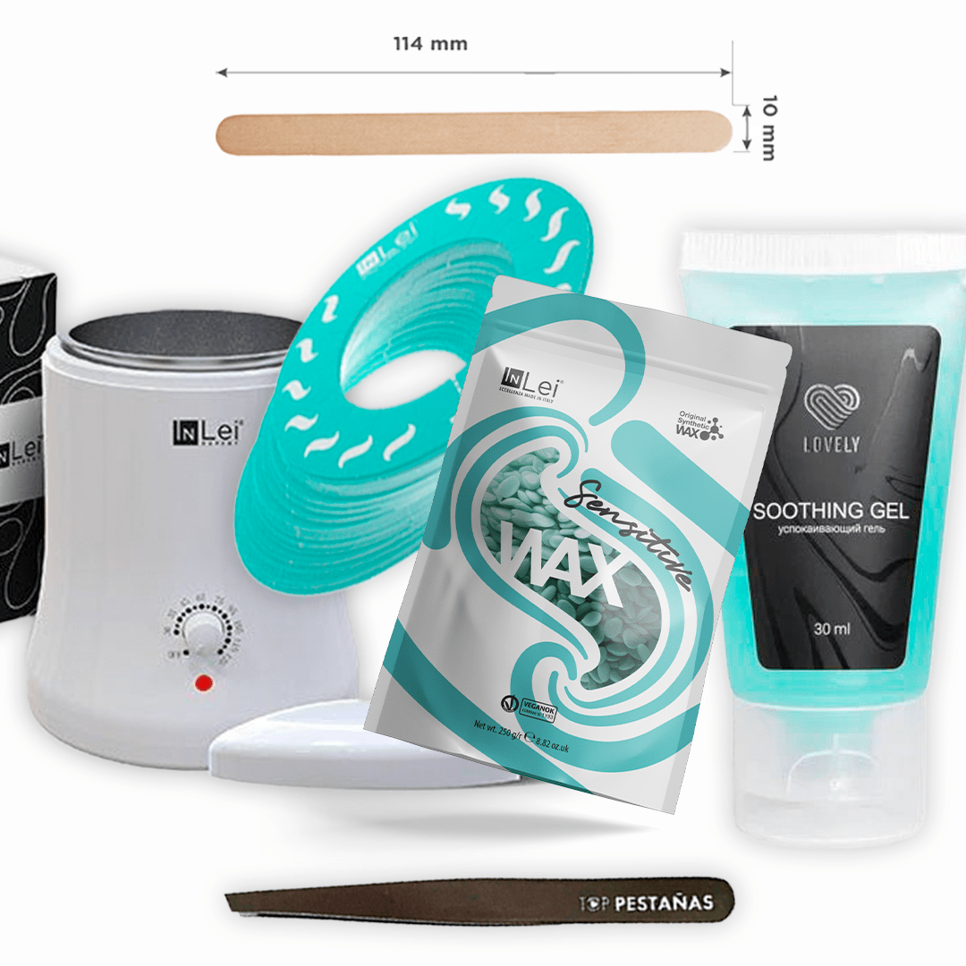 Kit Depilación Cera y pinzas - Top PestañasInLei