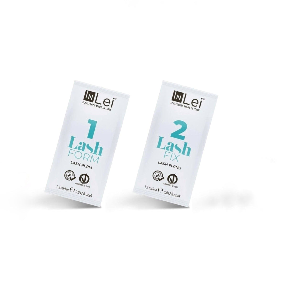 Kit MINI 2 Lociones InLei – Form 1 y Fix 2 para Lash Lifting (1,2 ml, hasta 7 servicios) - Top PestañasInLei